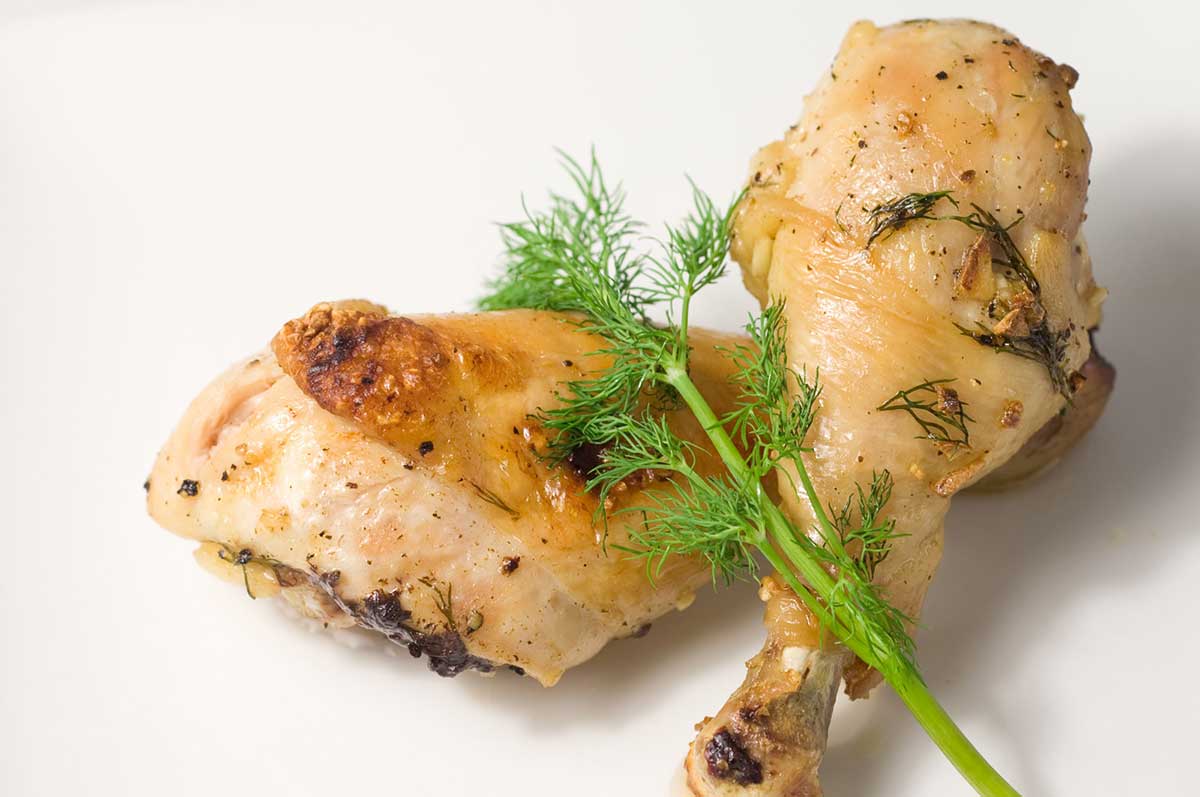 Roasted Chicken Drumsticks with Dill Life's Ambrosia