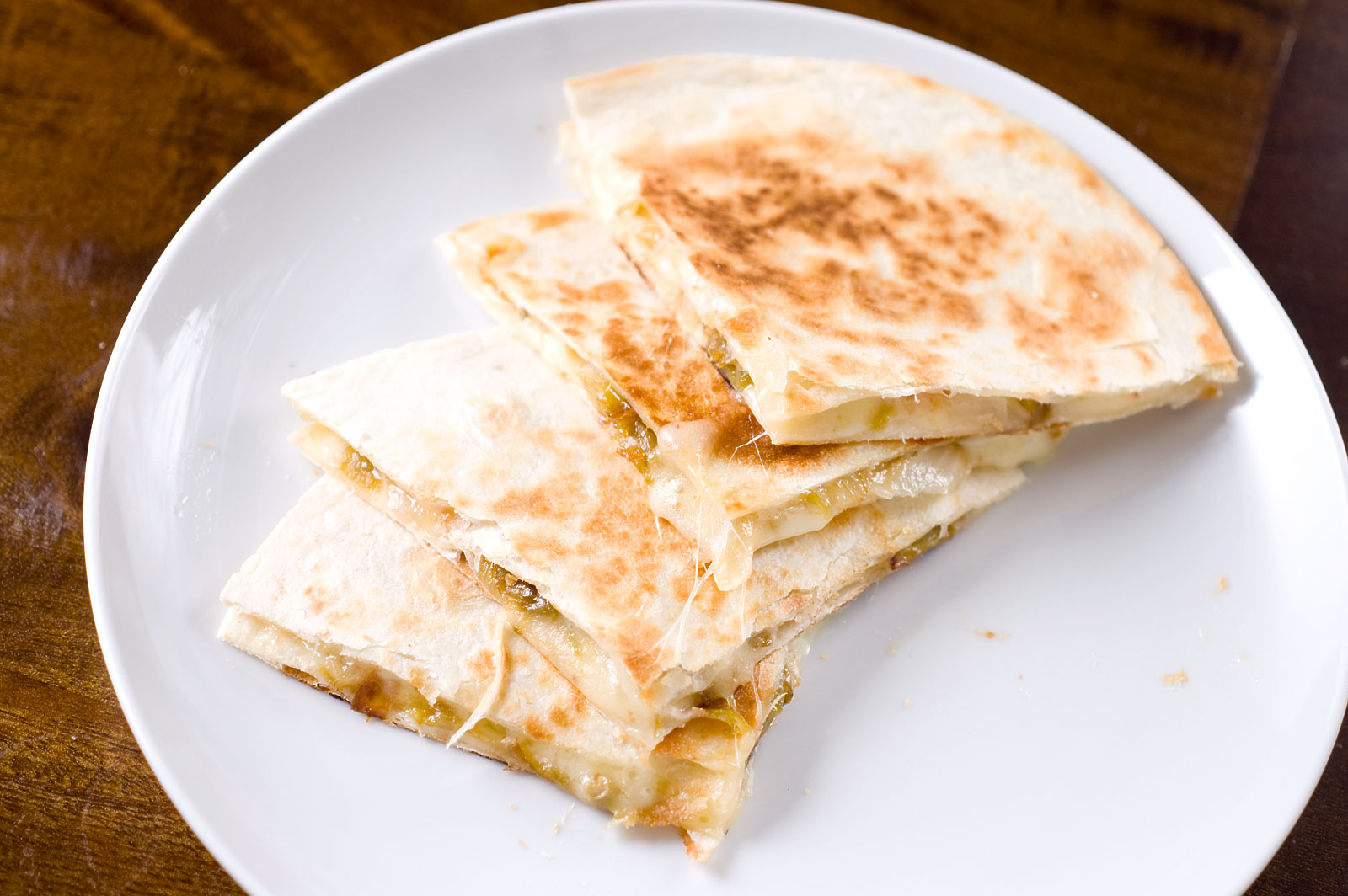 Roasted Hatch Chile Quesadillas