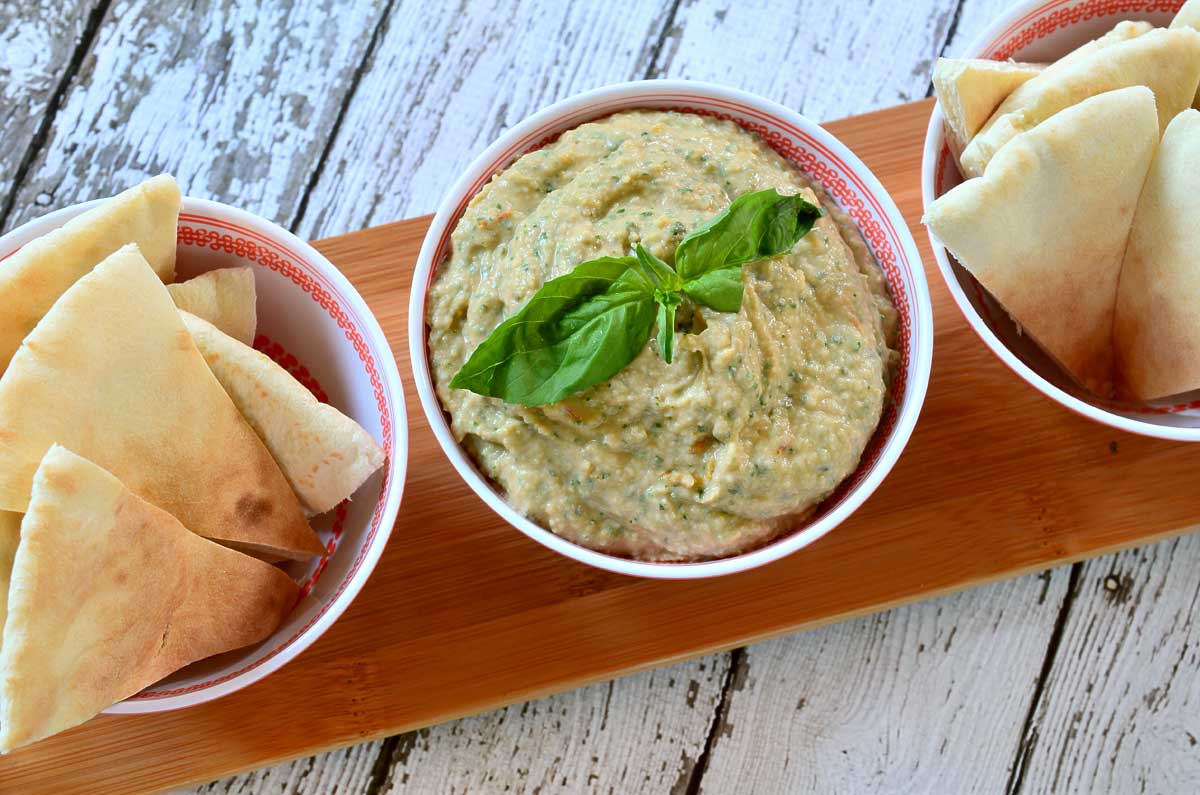 Roasted Tomato and Herb White Bean Hummus
