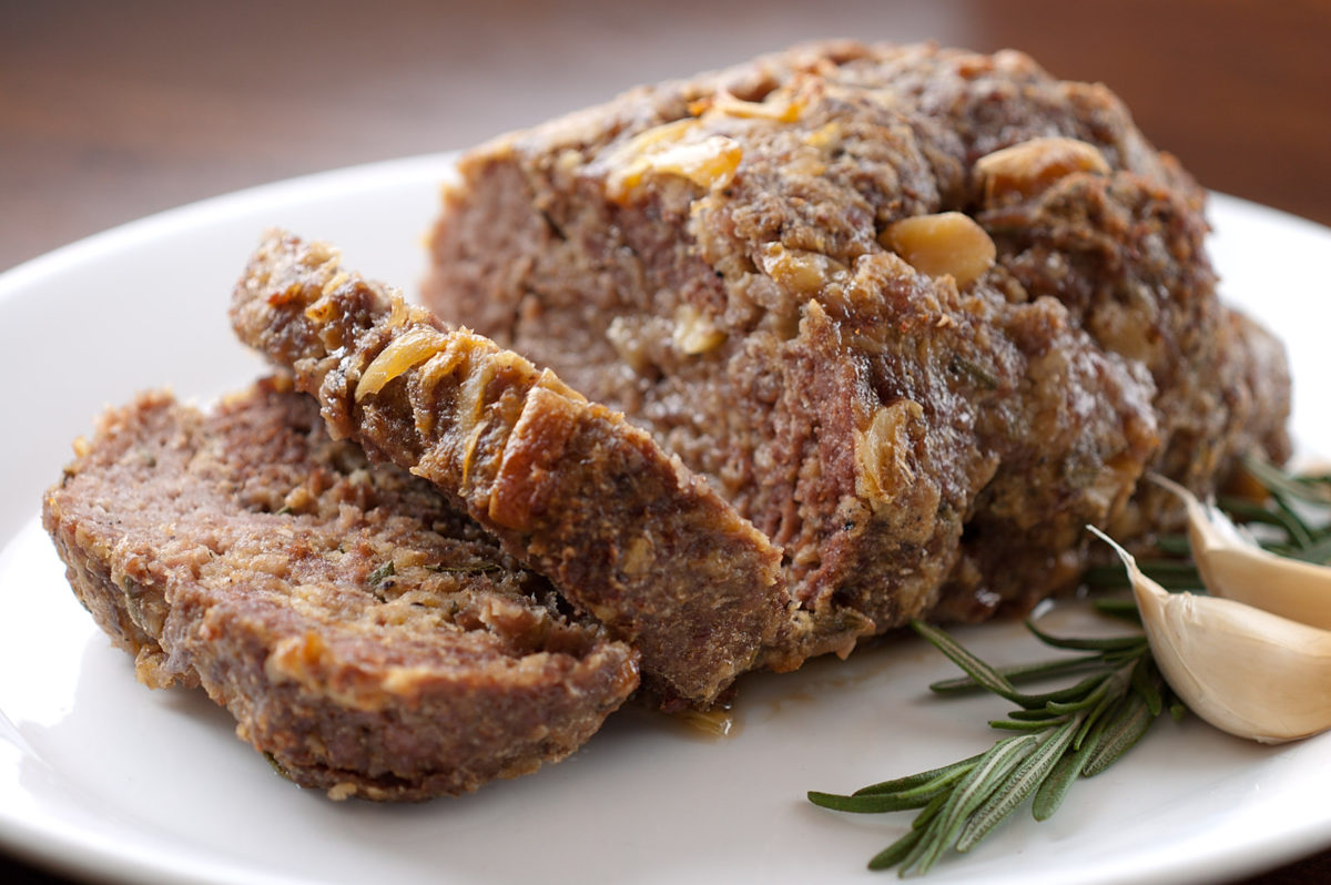 Rosemary and Roasted Garlic Meatloaf