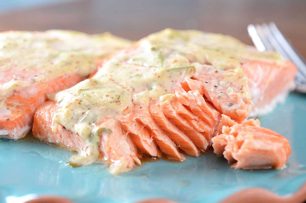 Salmon with Dijon Tarragon Sauce Life's Ambrosia