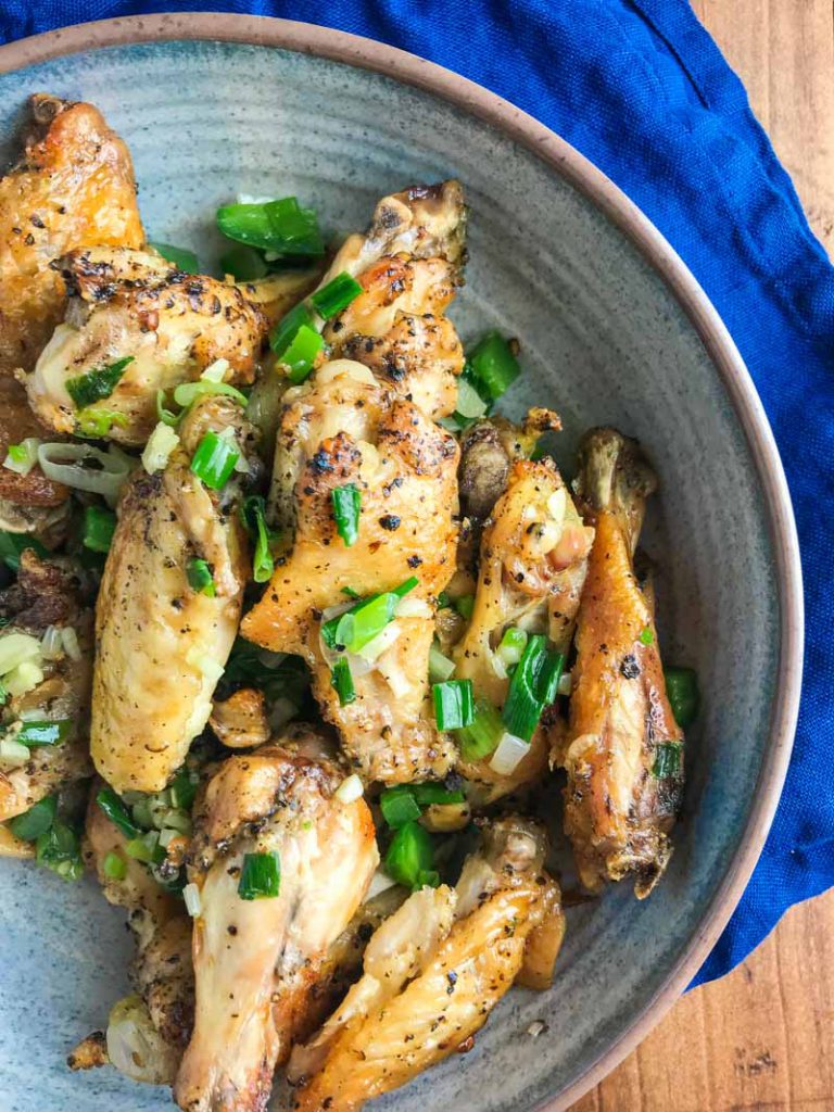 Baked Salt and Pepper Chicken Wings Life's Ambrosia