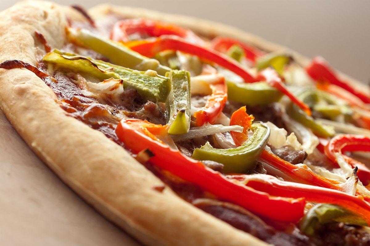 Sausage, Pepper and Onions Pizza