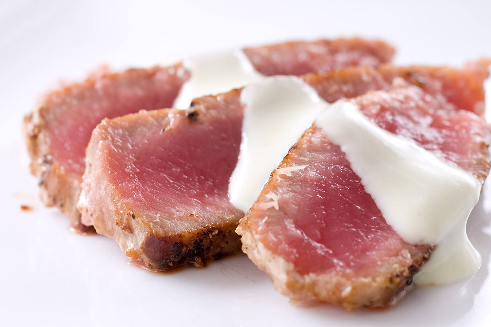 Seared Ahi Tuna with Wasabi Cream