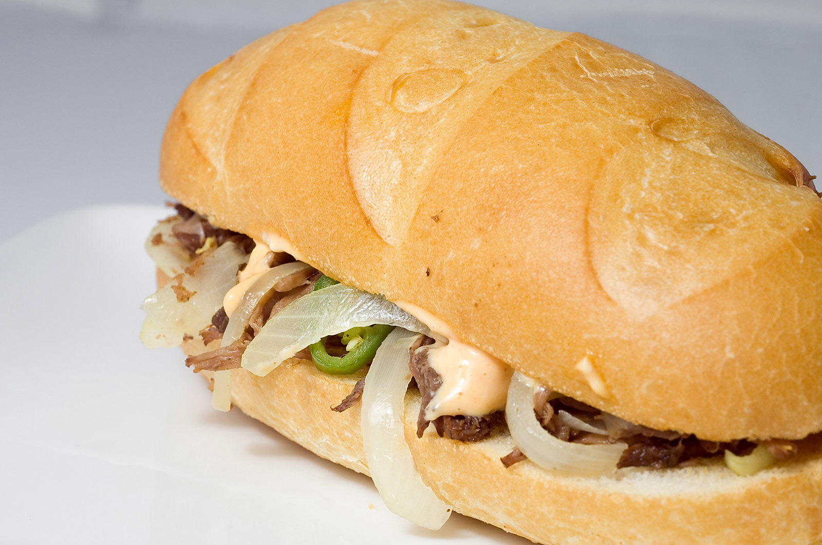 Shredded Beef Sandwiches with Sriracha Mayo