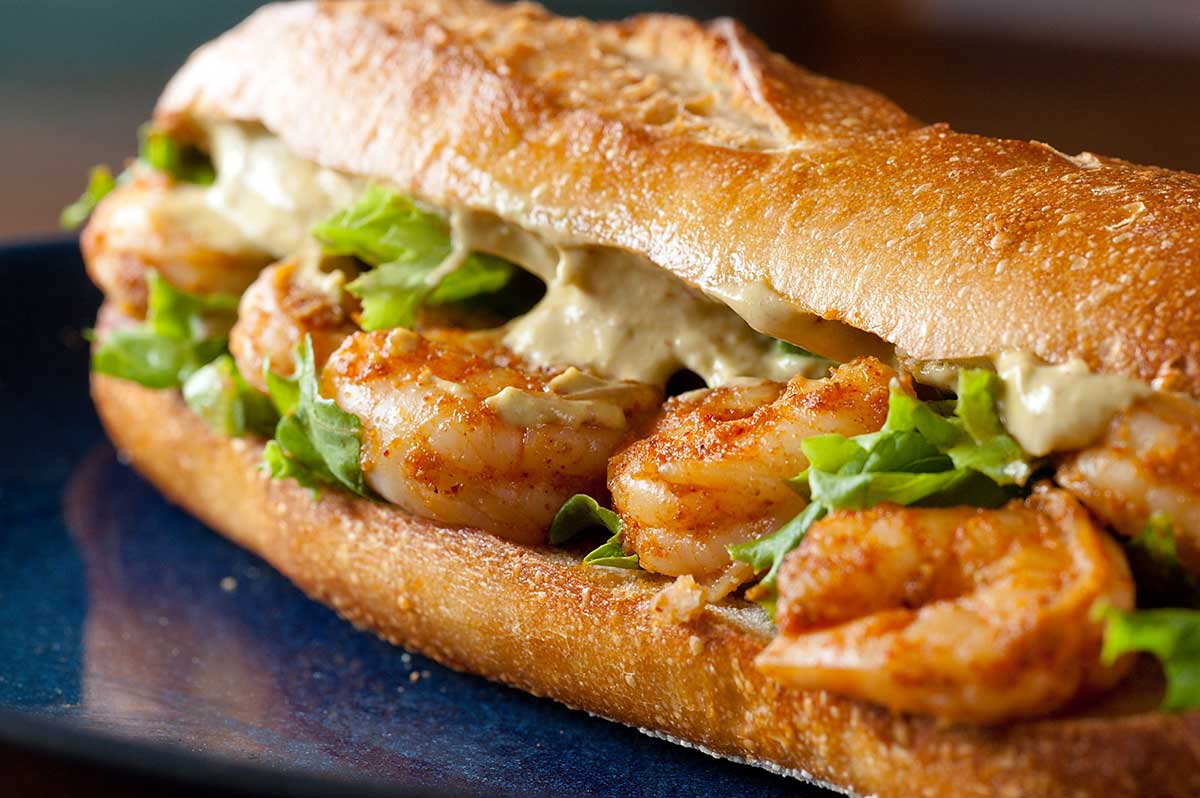 Spicy Shrimp Sandwich with Chipotle Avocado Mayonnaise Life's Ambrosia