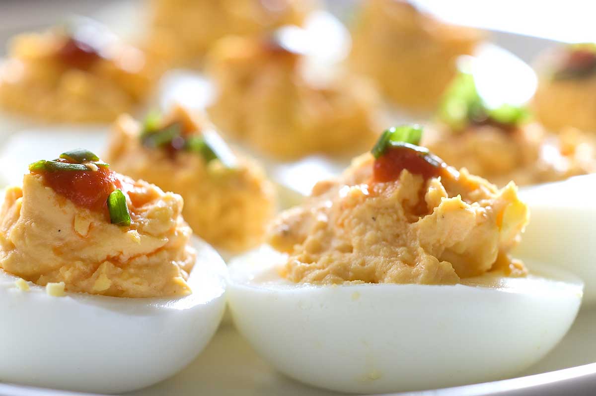 Sriracha Deviled Eggs Life's Ambrosia