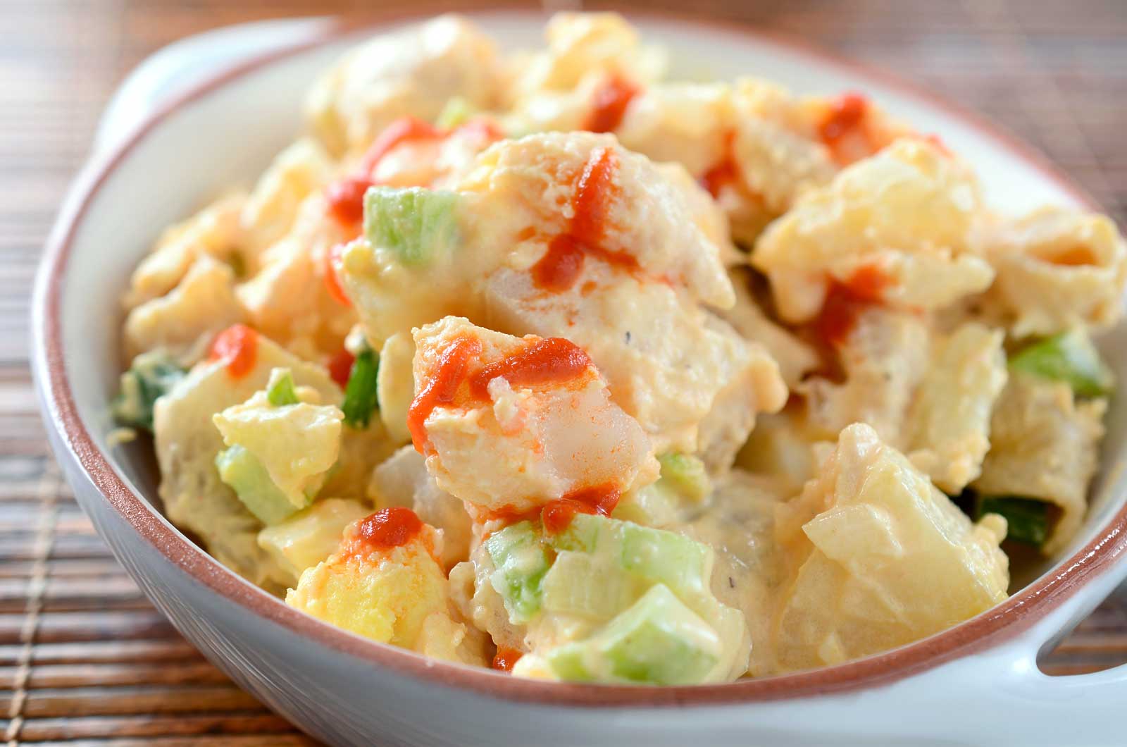 Sriracha Potato and Macaroni Salad