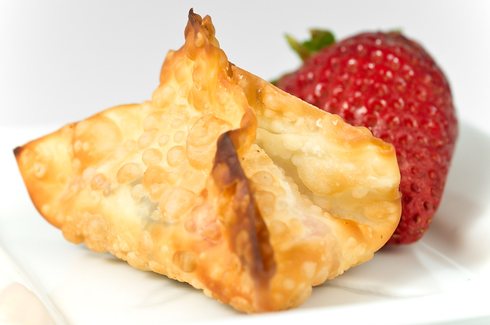 Strawberry and Nutella Wontons