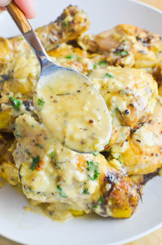 40 Clove Garlic Chicken Chicken with Garlic Sauce Life's Ambrosia