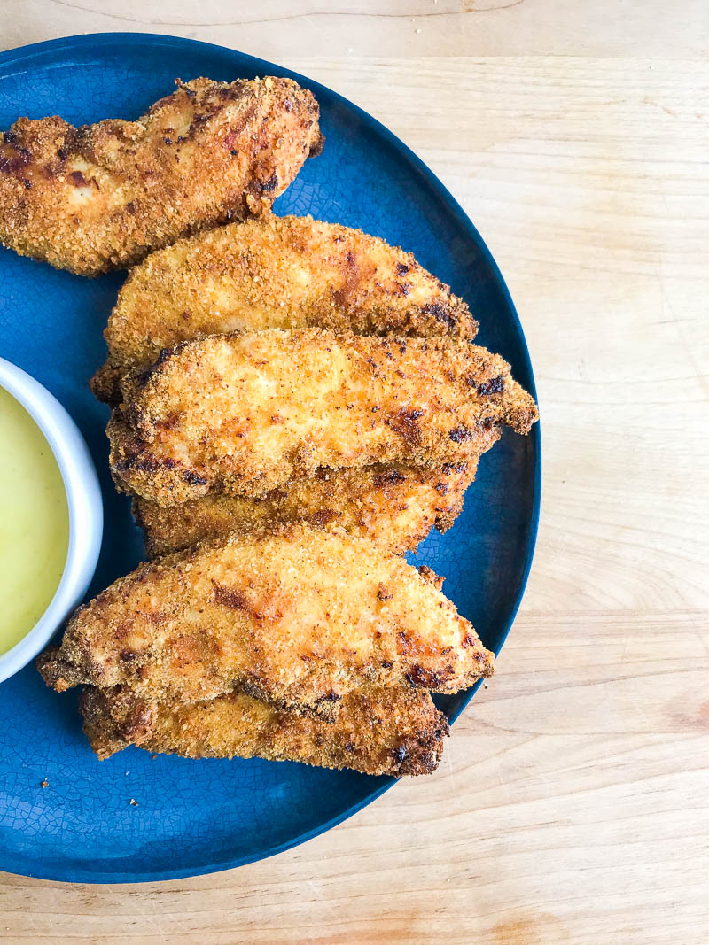 Air Fryer Chicken Strips are tender, crispy and crazy easy to make. The hardest part of this recipe is deciding what to dip this family favorite in. 