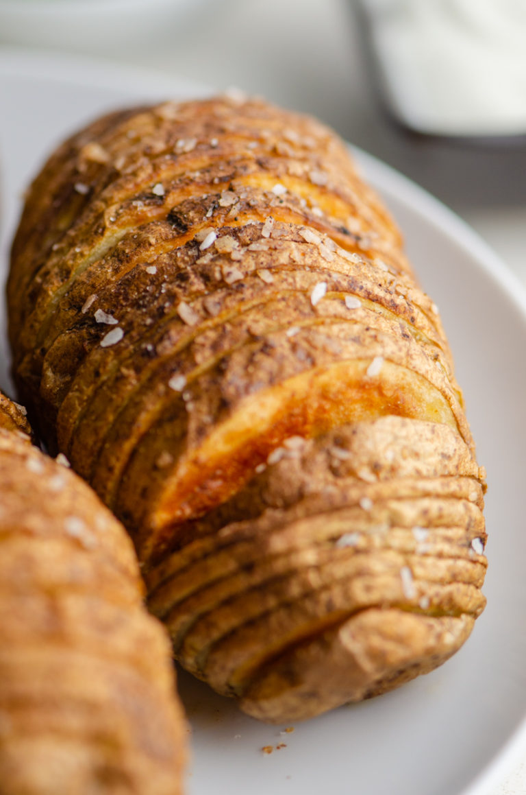 Air Fryer Hasselback Potatoes Recipe Life's Ambrosia