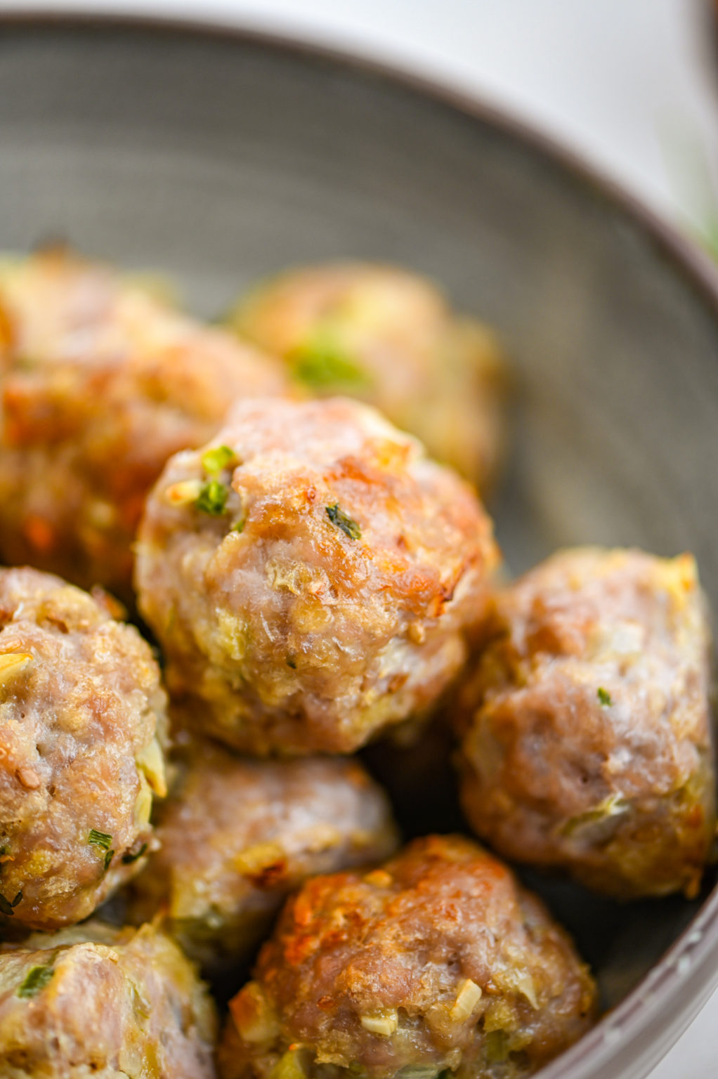 Asian Pork Meatballs with Soy Garlic Dipping Sauce Life's Ambrosia