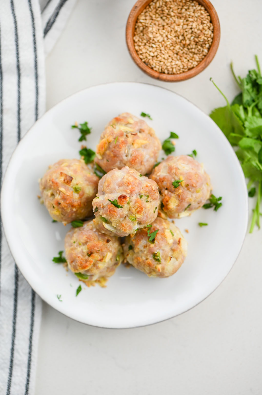 Asian Pork Meatballs with Soy Garlic Dipping Sauce Life's Ambrosia
