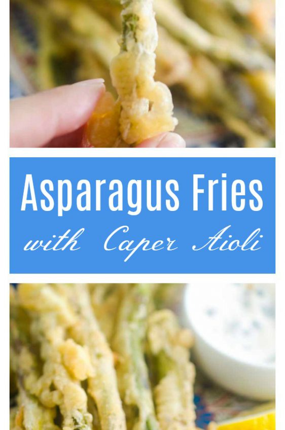Asparagus Fries with Caper Aioli Life's Ambrosia