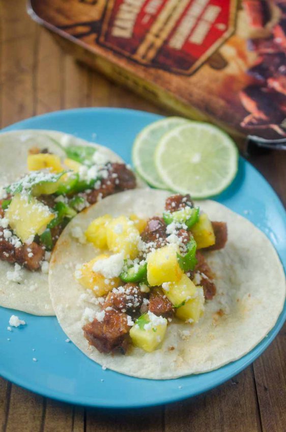 BBQ Brisket Tacos with Pineapple Salsa Life's Ambrosia