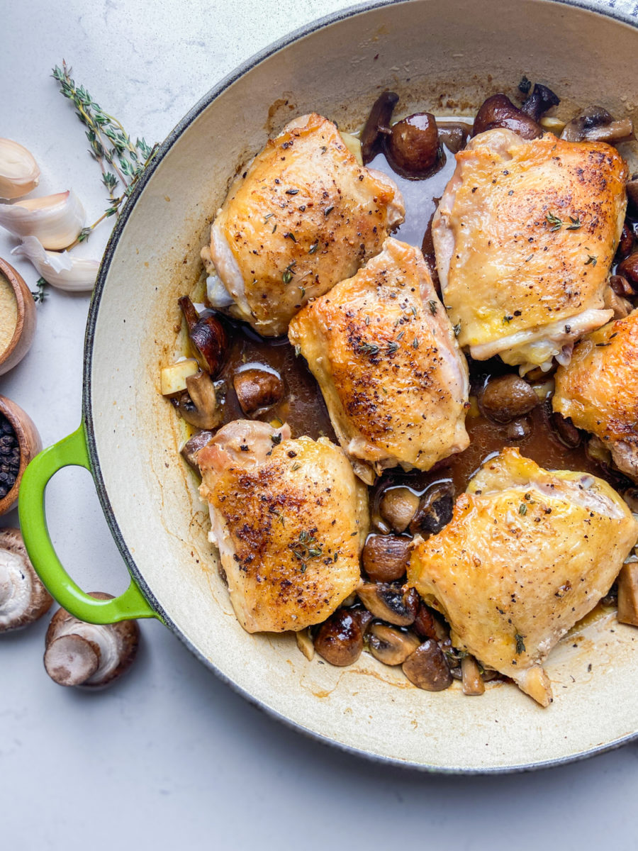 Baked Chicken with Mushrooms Recipe | Life's Ambrosia