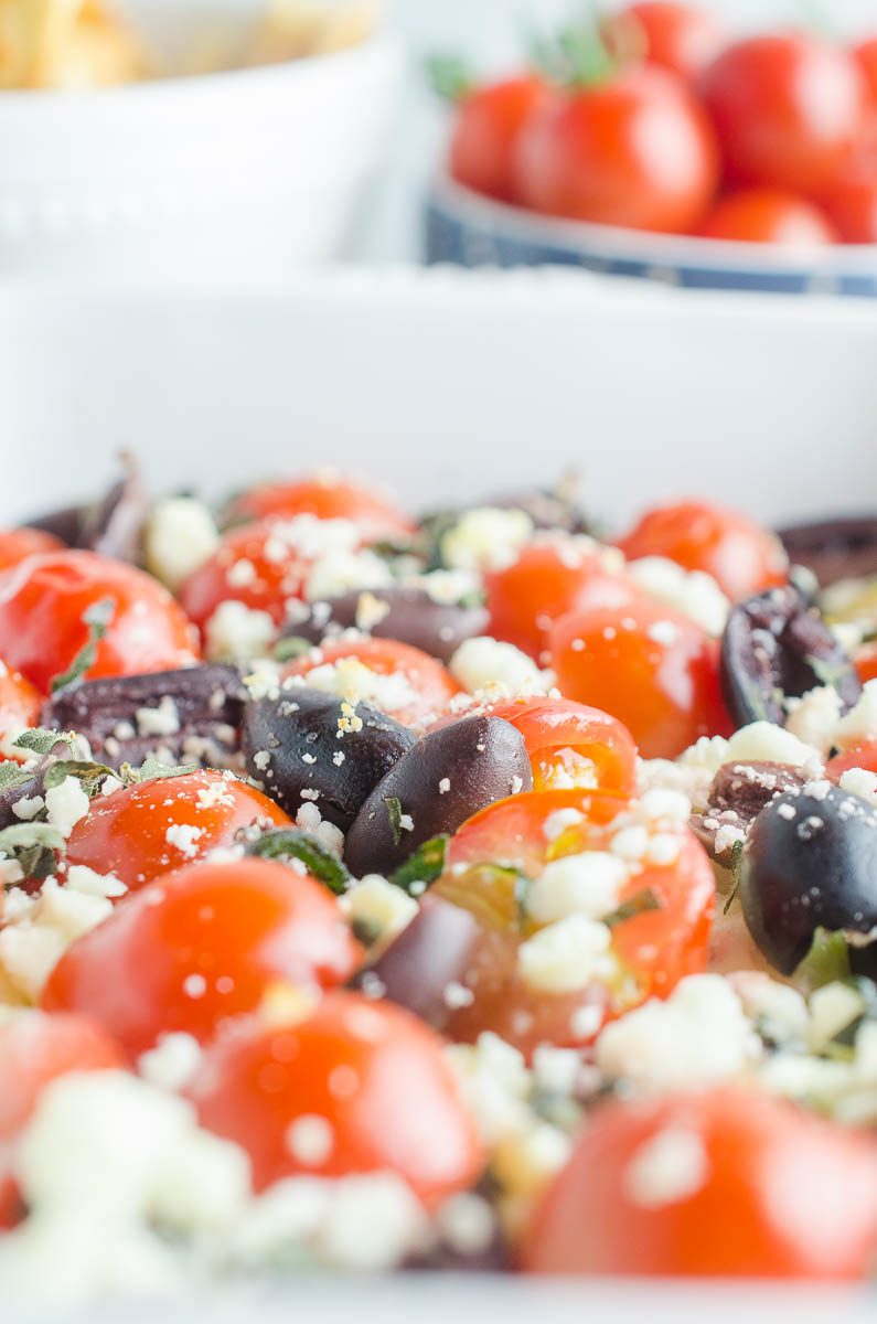 Baked Feta Dip is a quick and easy appetizer fit for game day or book club night. With only 6 ingredients and less than 20 minutes, you can be snacking on this hot flavorful dip! 