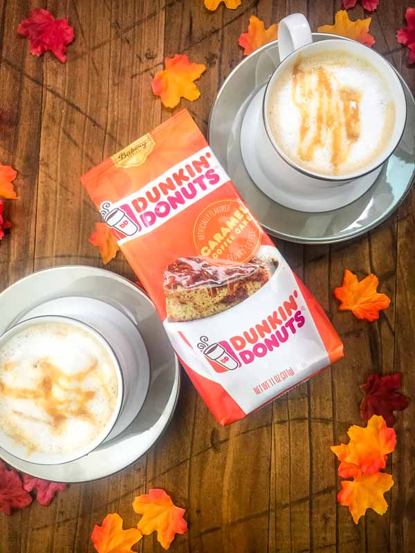 With only 6 ingredients, this Caramel Coffee Cake Latte is easy to make at home. And it is the perfect afternoon pick me up on a cool fall day.