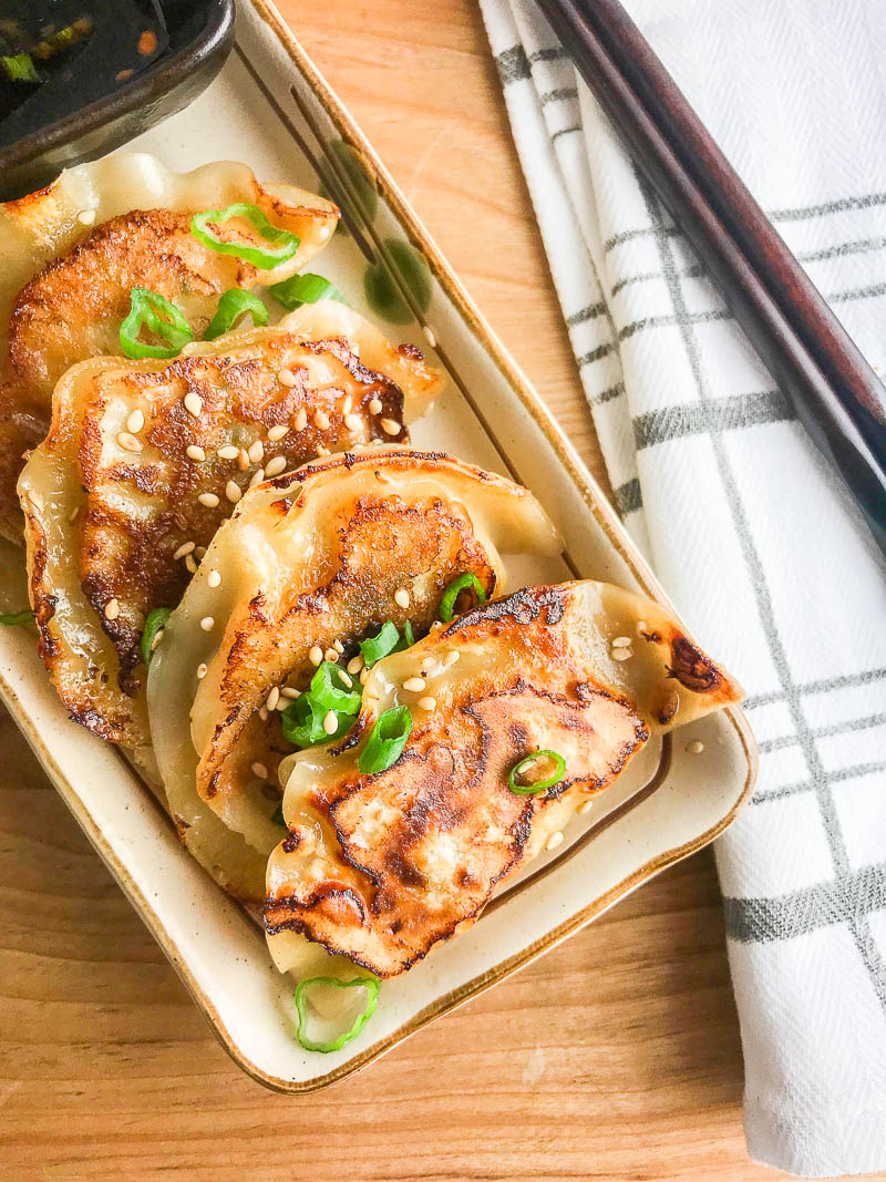 Chicken potstickers, whether they are pan fried potstickers or deep fried, are the most delicious Asian appetizer. Trust me, this simple chicken potstickers recipe will become your favorite!