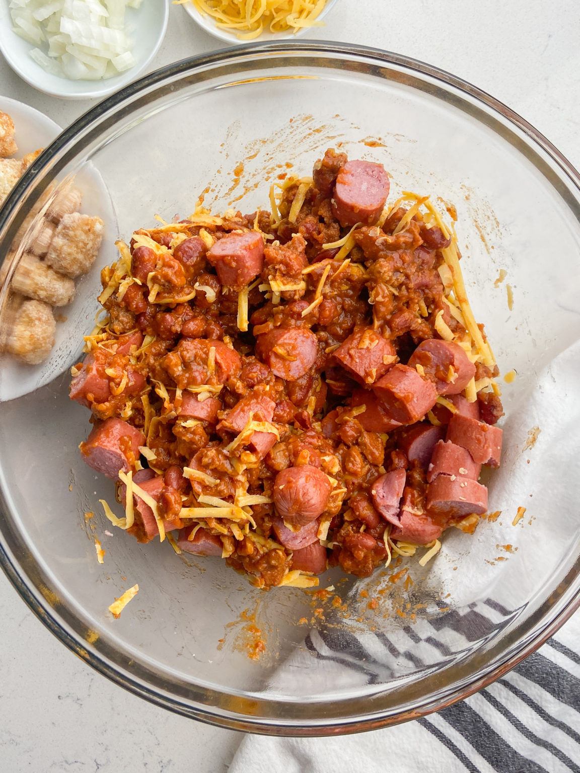 Chili Dog Tater Tot Casserole Life's Ambrosia