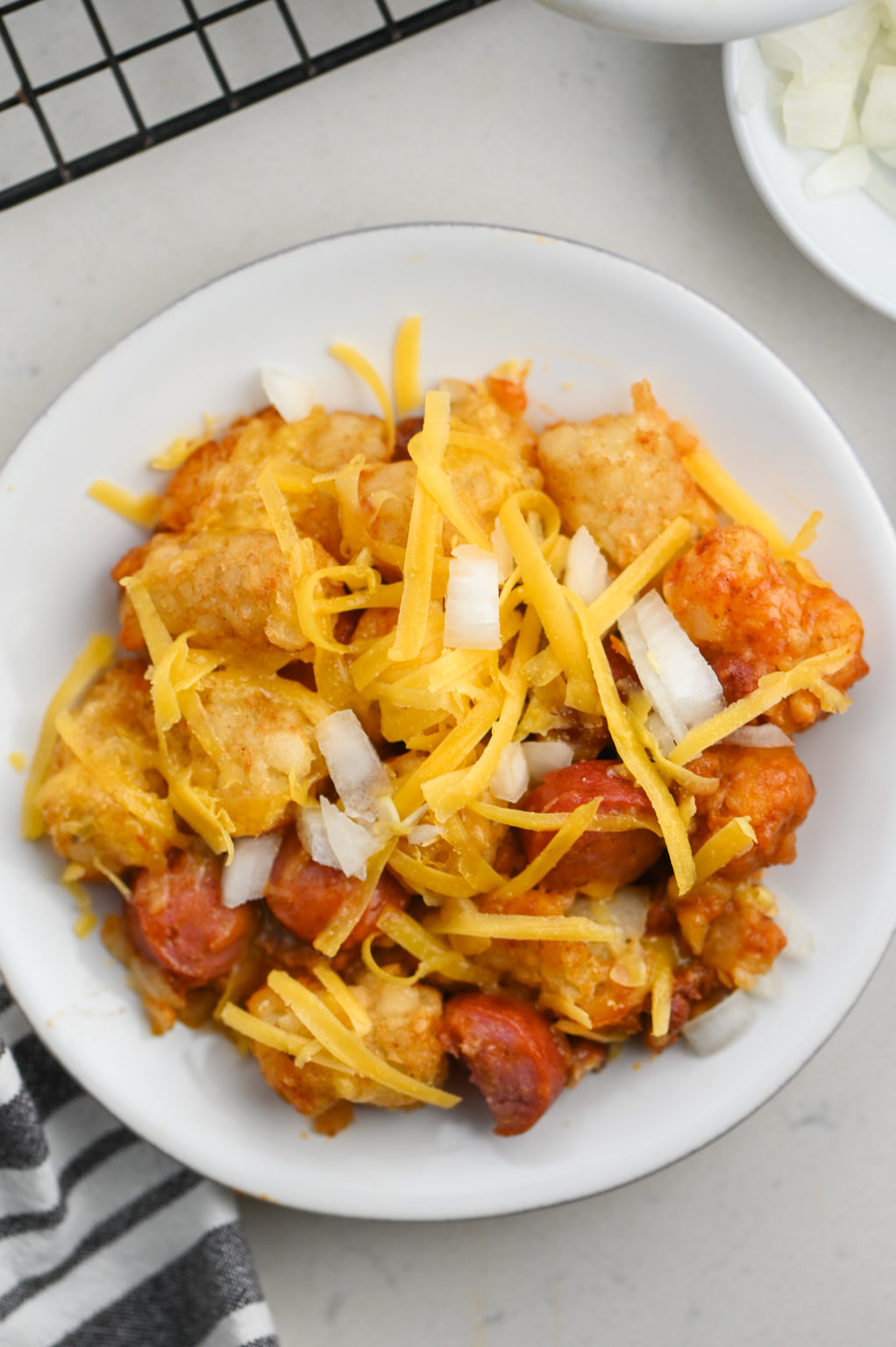 Chili Dog Tater Tot Casserole Life's Ambrosia