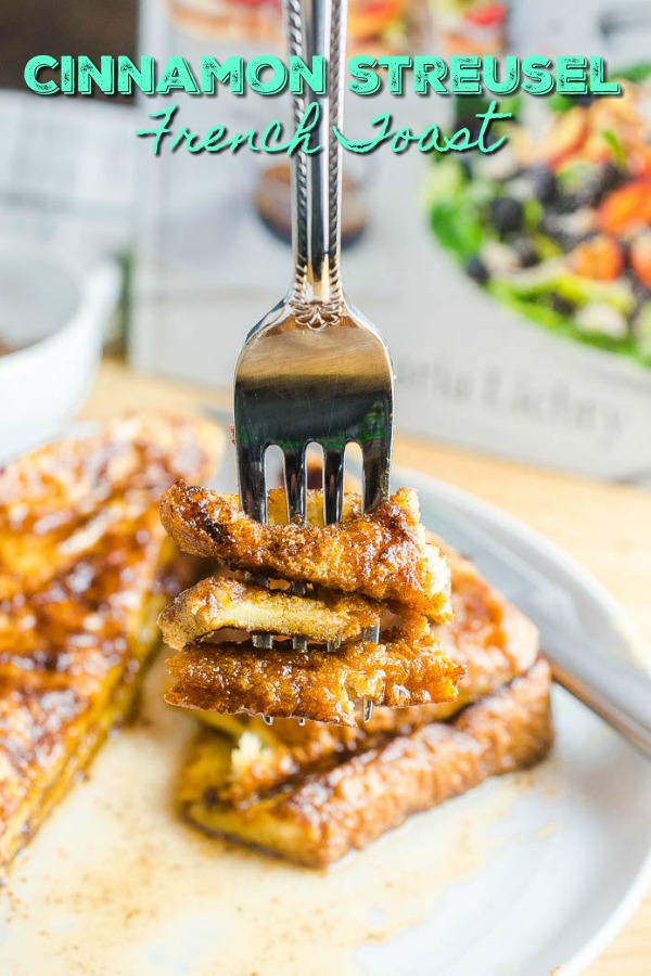 Sweet and decadent this Cinnamon Streusel French Toast Recipe is the perfect breakfast for any weekend. With a handful of ingredients and 30 minutes, it can be on your brunch table. 
