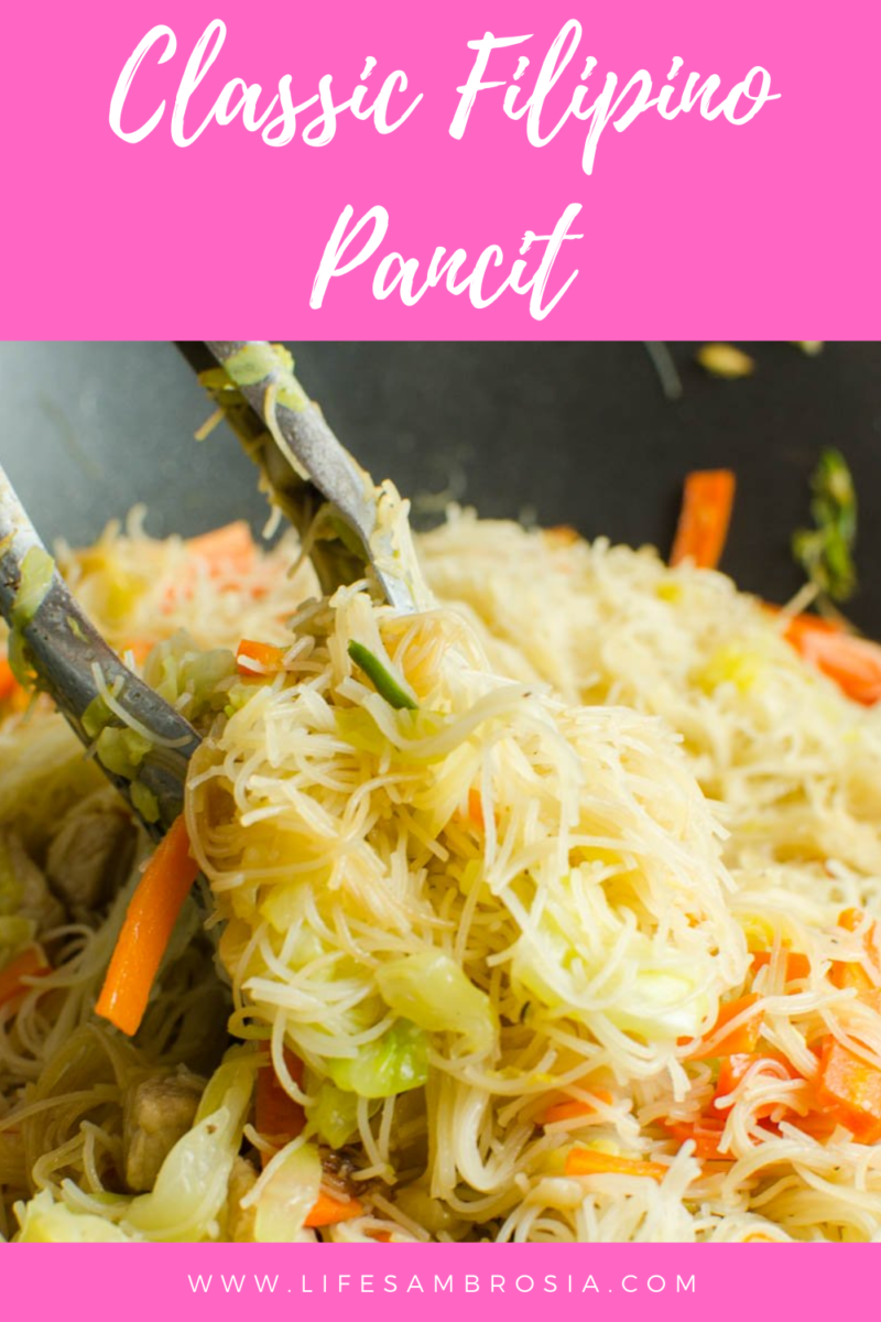 Classic Filipino Pancit Recipe with Pork - Life's Ambrosia