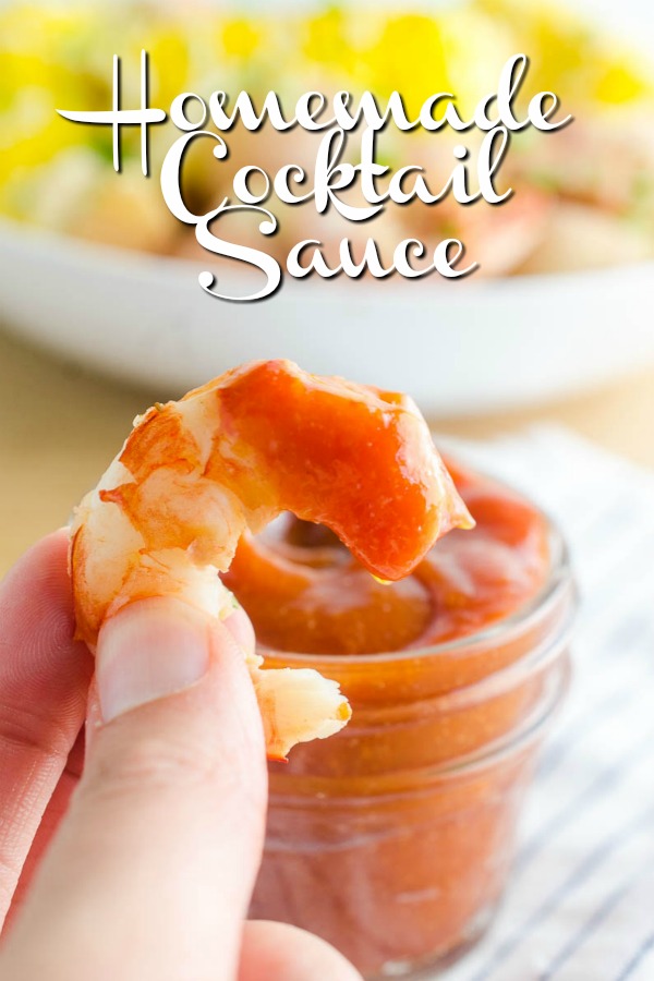 Homemade Cocktail Sauce is so easy to make. With just a few staple ingredients you can say so long to the pre-made stuff and make your own! 