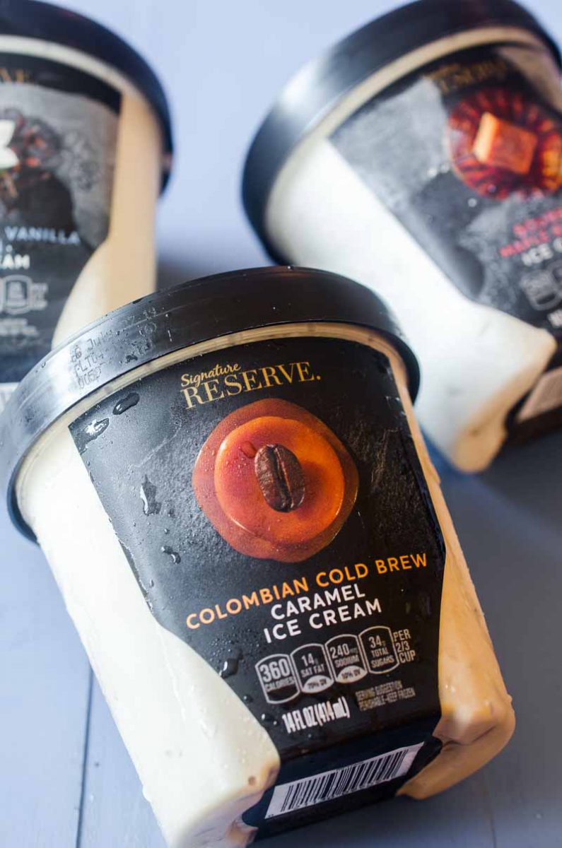 Cold Brew Caramel Ice Cream Brownie Bars are every bit as indulgent as they sound thanks to the NEW Signature Reserve™ Super Premium Ice Cream. 