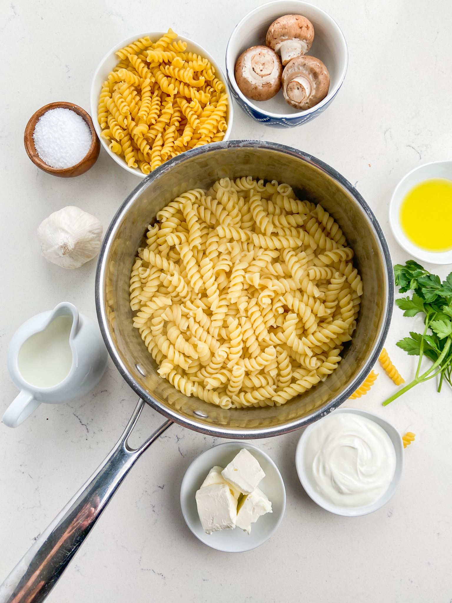 Creamy Mushroom and Sausage Pasta - Life's Ambrosia