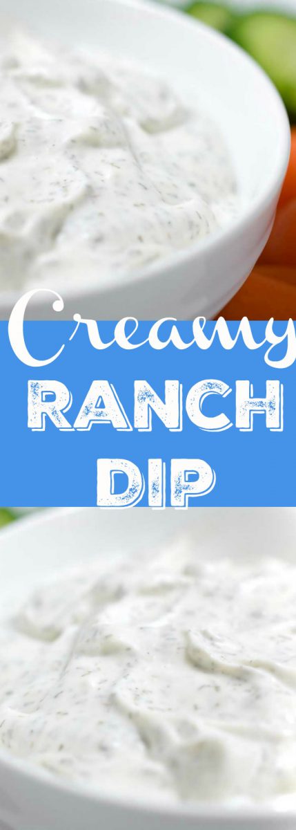 Creamy ranch dip is creamy and easy to make. This homemade ranch dip with mayonnaise, sour cream, vinegar and dill, is perfect for all of your dipping. 