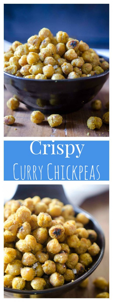 Crispy Curry Chickpeas Collage