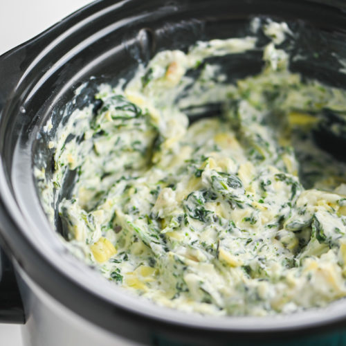 Crockpot Spinach Artichoke Dip - Life's Ambrosia