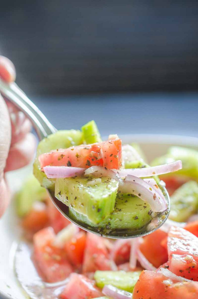 Classic Cucumber Tomato Salad