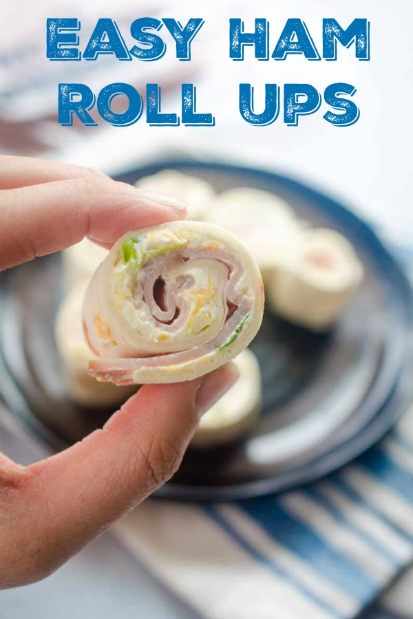 Easy Ham Roll Ups are a quick and easy appetizer that is perfect for tailgating, parties and even the kiddos lunches!
