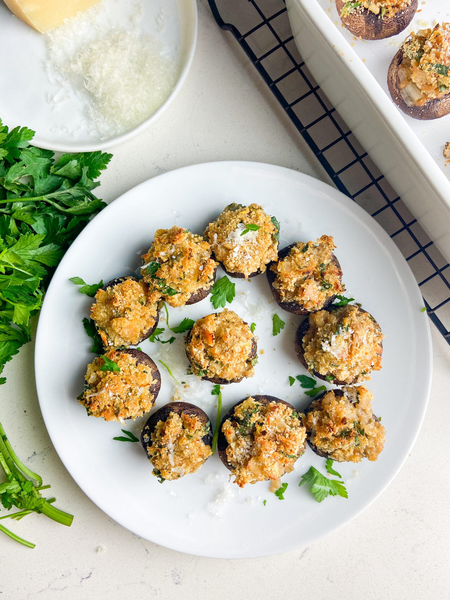 Easy Stuffed Mushrooms Recipe | Olive Garden Copycat | Life's Ambrosia
