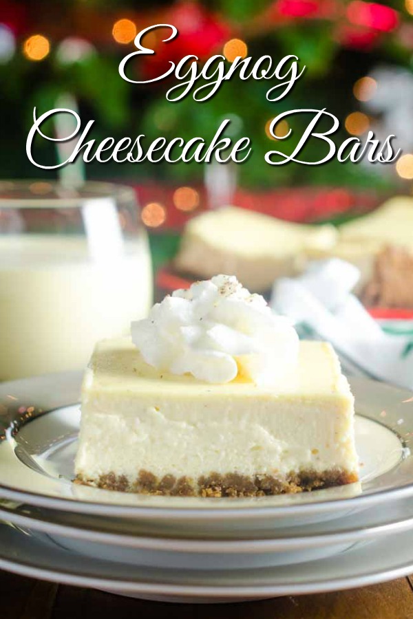 Eggnog Cheesecake Bars Recipe Life S Ambrosia