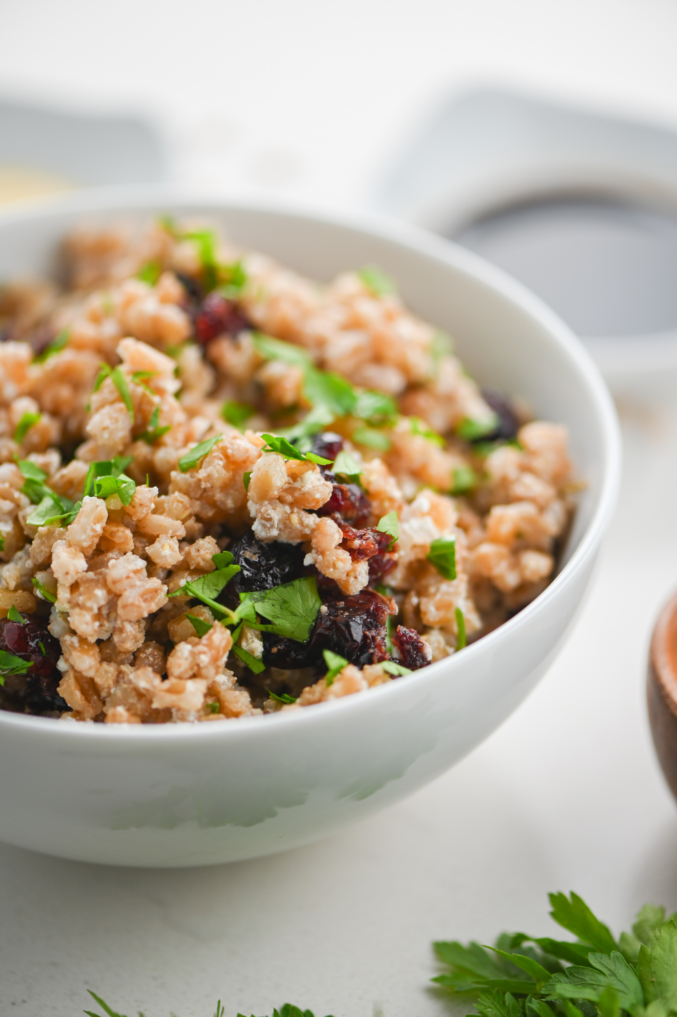Farro, Cranberry and Goat Cheese Salad Life's Ambrosia