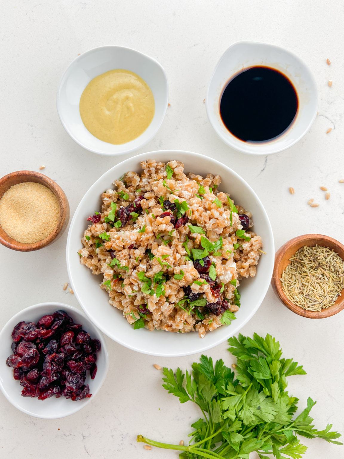 Farro, Cranberry and Goat Cheese Salad Life's Ambrosia