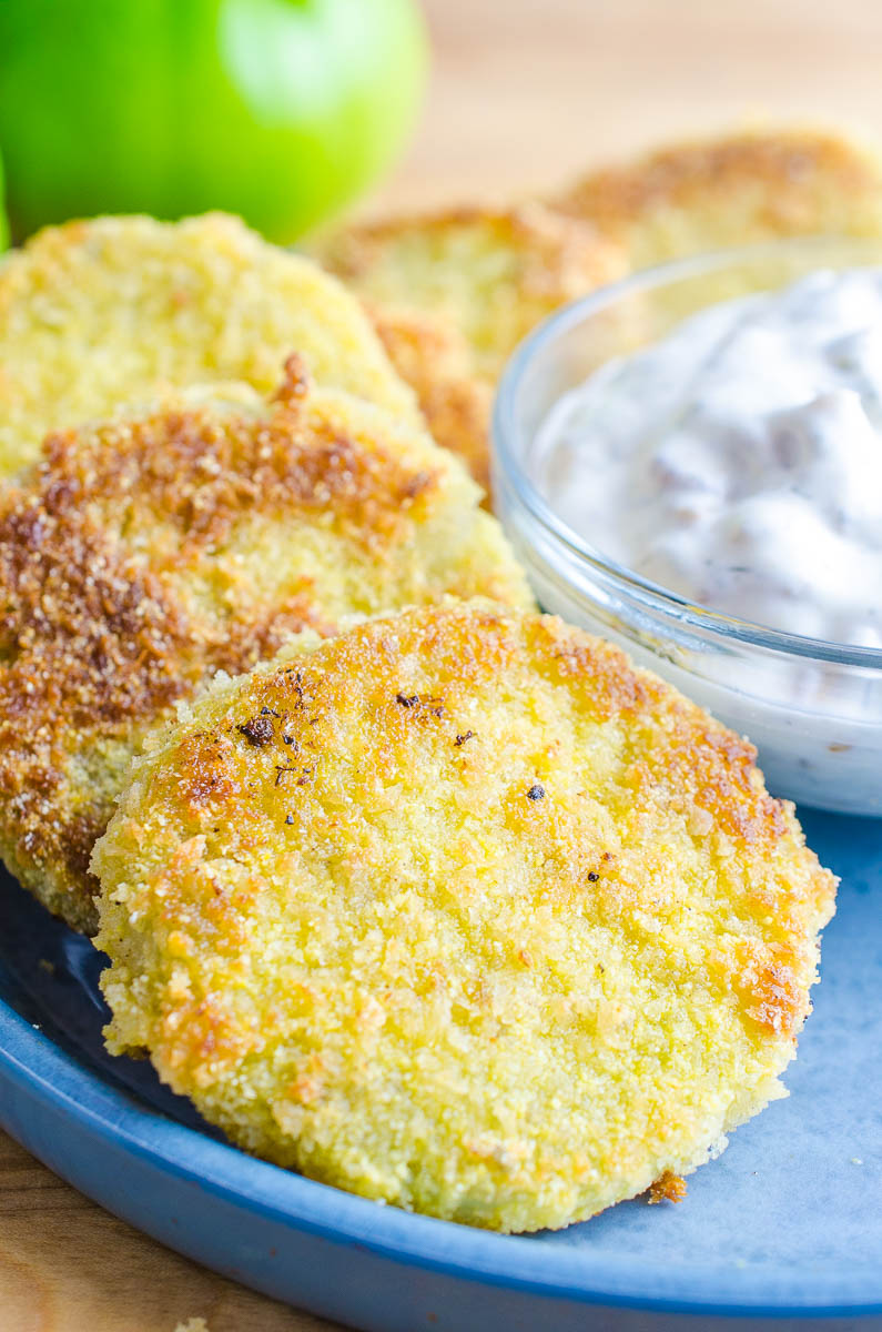 Fried Green Tomatoes with Bacon Ranch Dip Recipe Life's Ambrosia