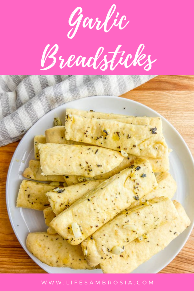 Garlic Breadsticks Recipe {No Yeast Required) Life's Ambrosia