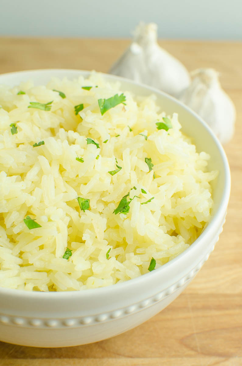 cooked rice in a white bowl 