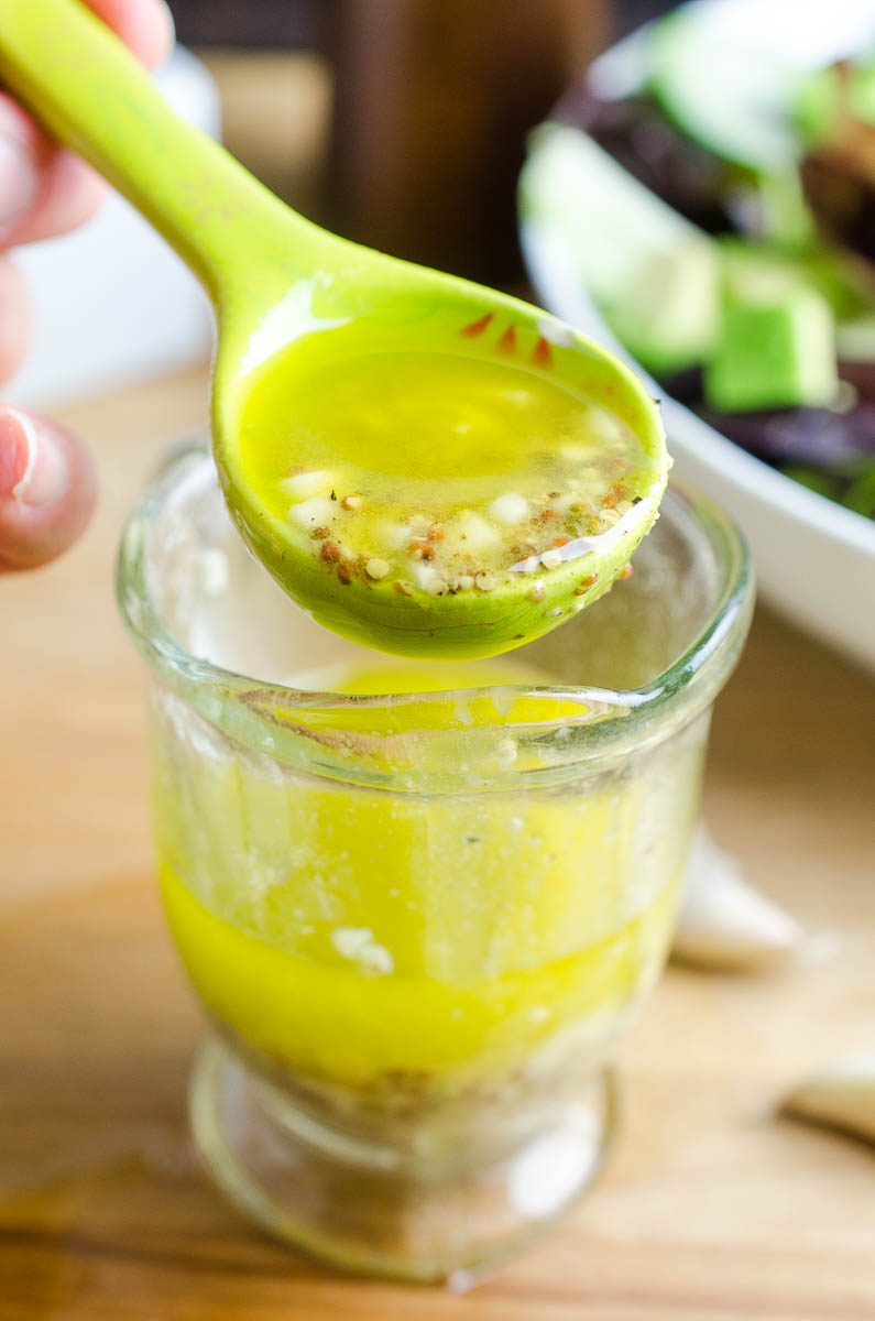 It is so easy to make your own vinaigrette! With just 6 simple ingredients and a whisk, this Garlic Vinaigrette will be on your new go-to recipe! 