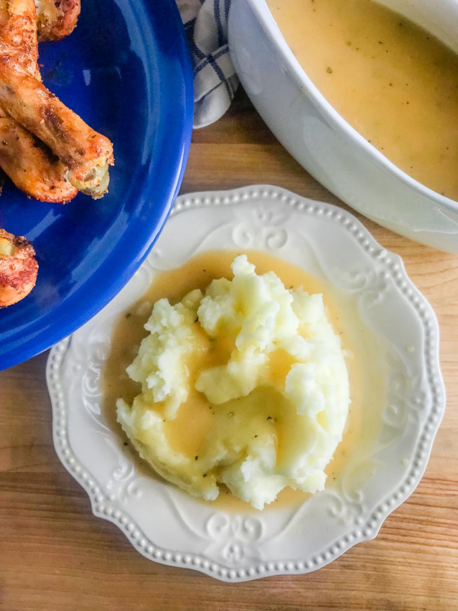 A classic gravy recipes that requires only three ingredients. Use this technique to make turkey gravy, chicken gravy or beef gravy. 