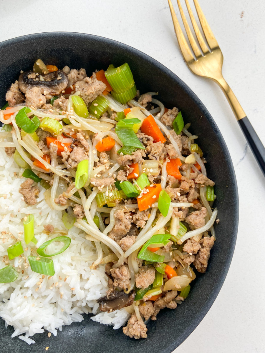 Ground Turkey Stir Fry Recipe | Egg Roll in a Bowl | Life's Ambrosia