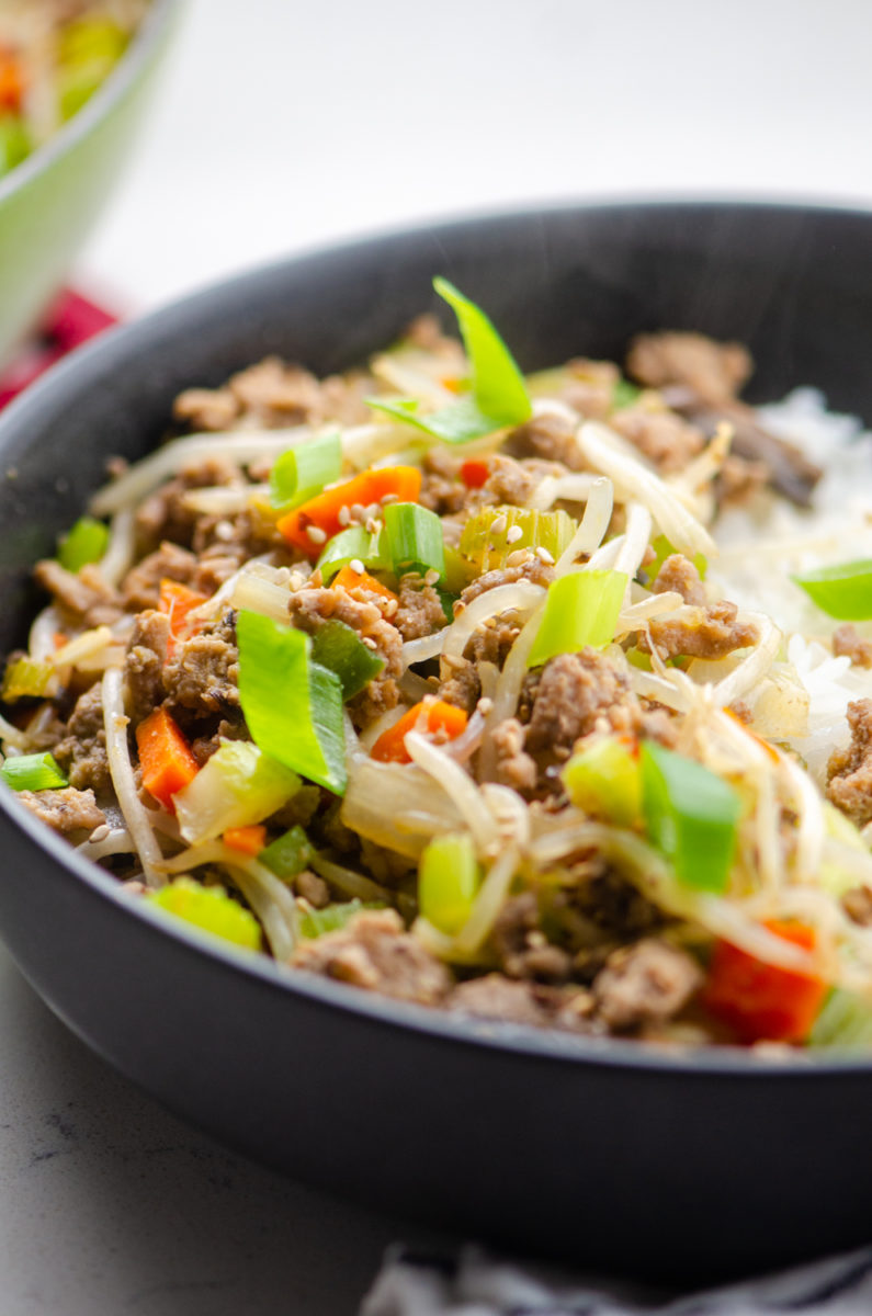 Ground Turkey Stir Fry Recipe | Egg Roll in a Bowl | Life's Ambrosia