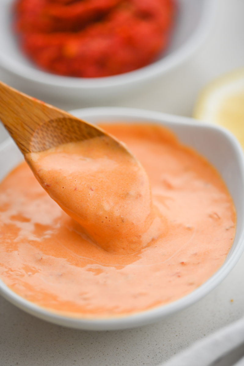 Spoonful of Harissa Aioli