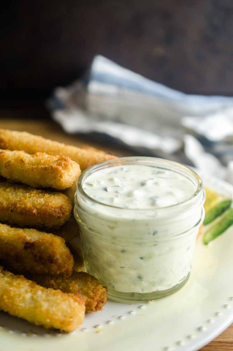 This Tartar Sauce Recipe is beyond easy and not to mention delicious. With just a few ingredients you can make your own and you'll never buy the pre-made stuff again! 