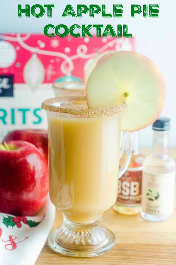 #ad Apple Pie Cocktail is perfect for fall. With hot apple cider, vanilla vodka and brown sugar bourbon, it's just the drink you need to warm up with this holiday season. 
